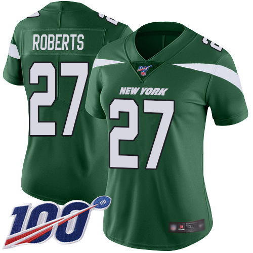 New York Jets Limited Green Women Darryl Roberts Home Jersey NFL Football 27 100th Season Vapor Untouchable
